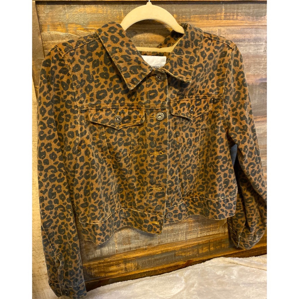Leopard Denim Jacket